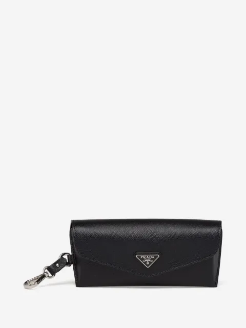 Prada Eyewear triangle-logo eyeglasses case