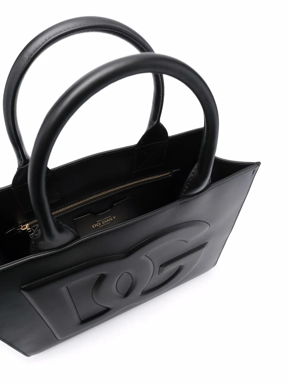 фото Dolce & gabbana сумка-тоут с тисненым логотипом