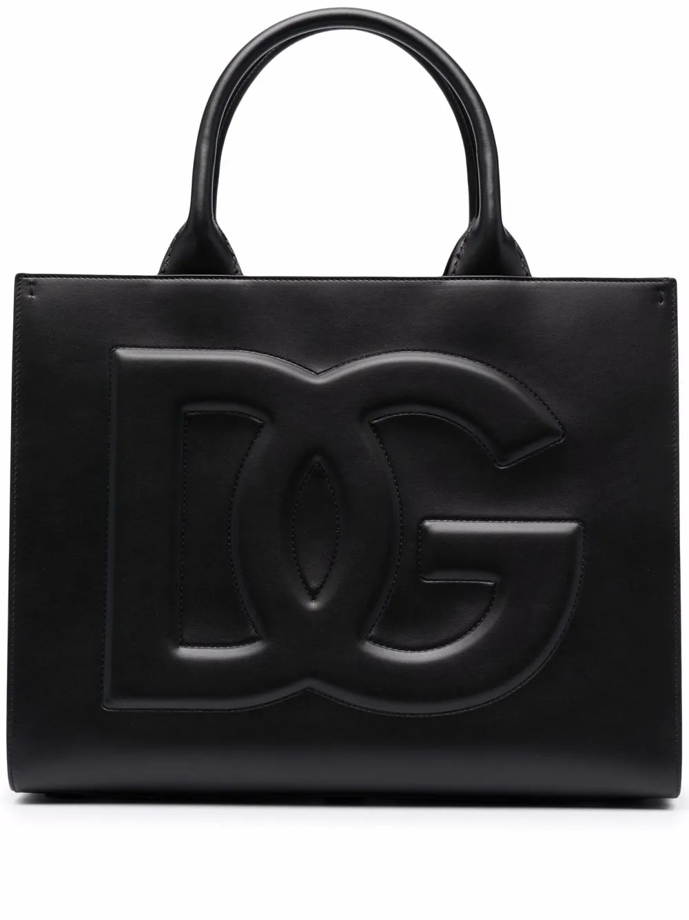 фото Dolce & gabbana сумка-тоут с тисненым логотипом