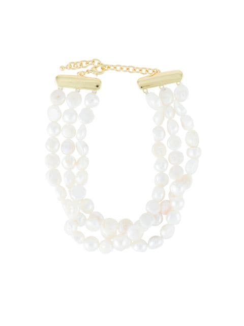 Cult Gaia Nora pearl-embellished choker necklace