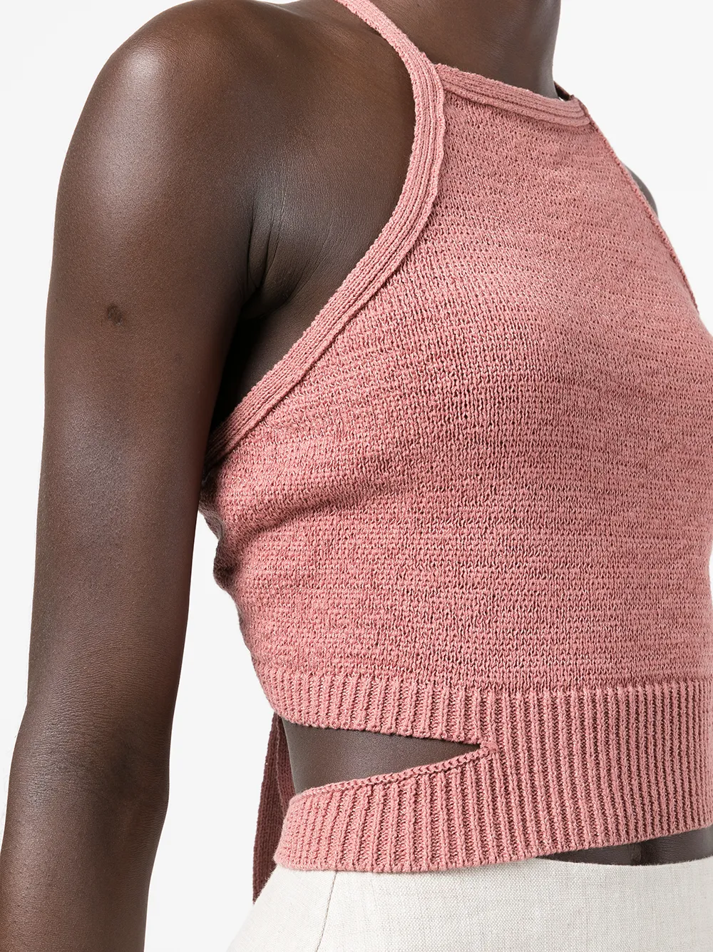 Cult Gaia Top met striksluiting Roze