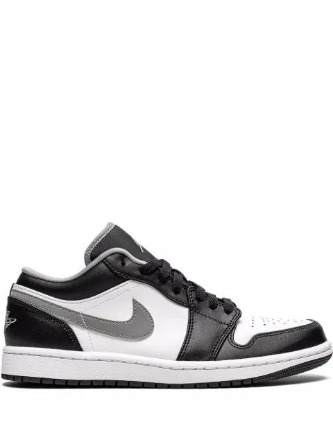 jordan air 1 sneaker low black particle grey white