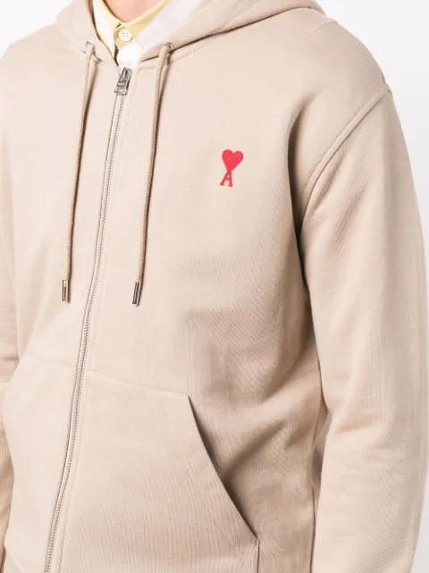 ami paris zip hoodie