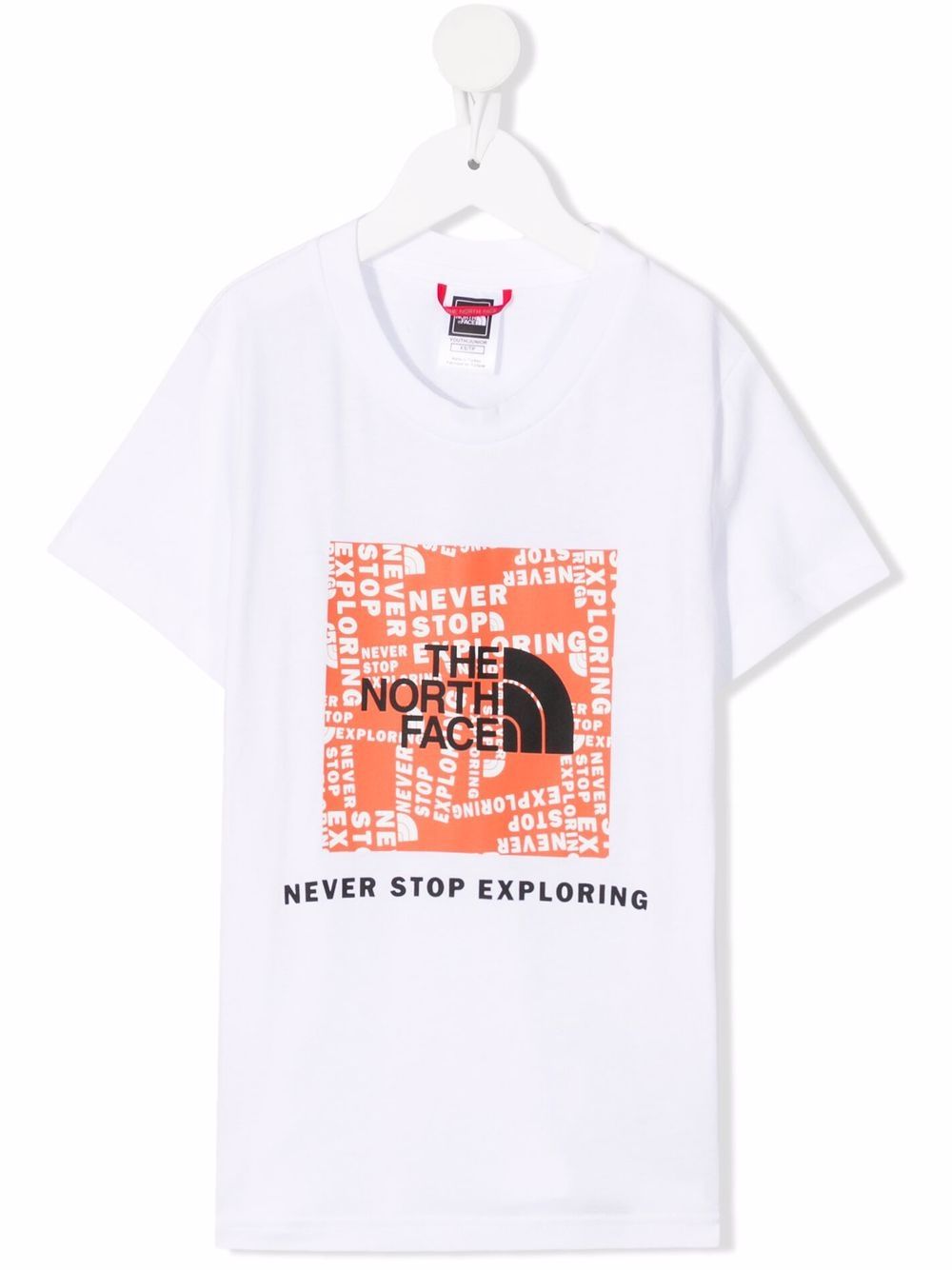 фото The north face kids logo-print cotton t-shirt