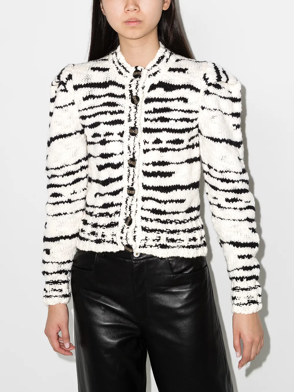 Shop Ulla Johnson Skye zebra-pattern 