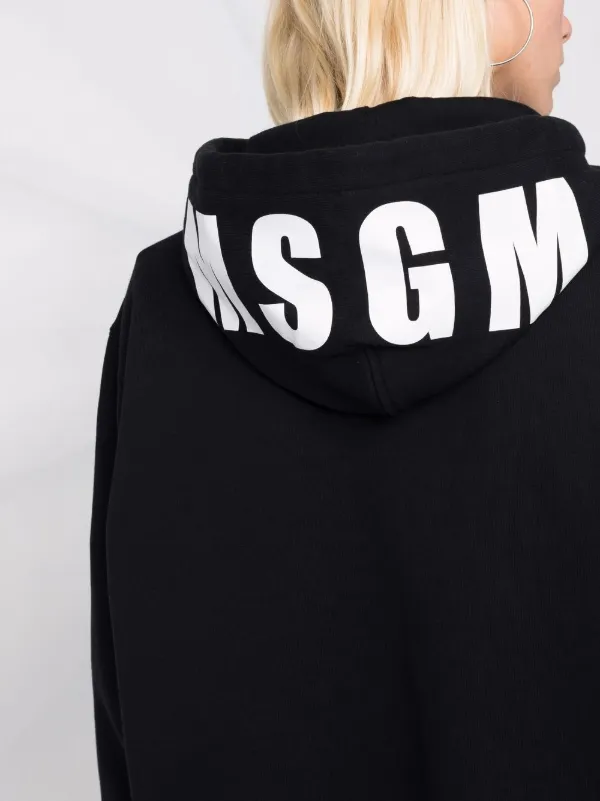 MSGM logo-print Detail Hoodie | Black | FARFETCH JO MSGM logo-print Detail Hoodie | Black | FARFETCH JO