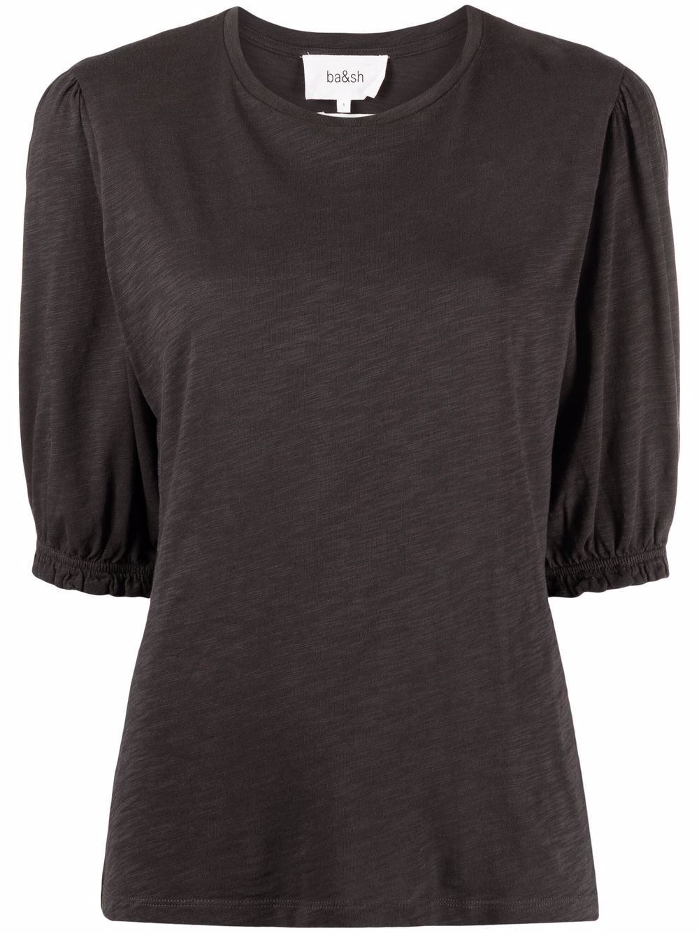 Ba&sh Puff Sleeve T-shirt In Carbone | ModeSens