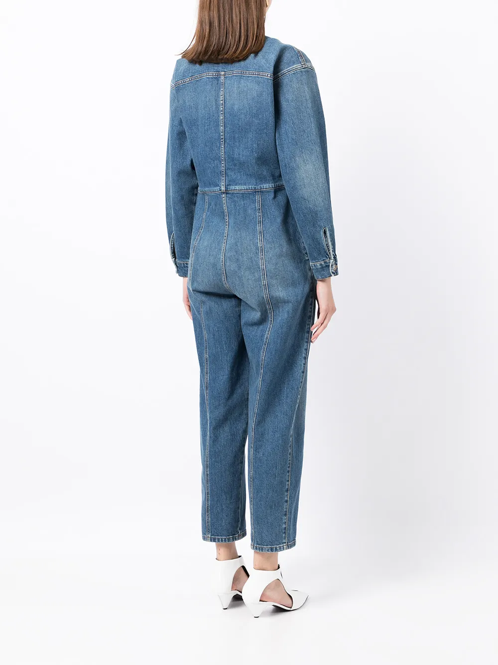 фото Stella mccartney джинсовый комбинезон с эффектом потертости