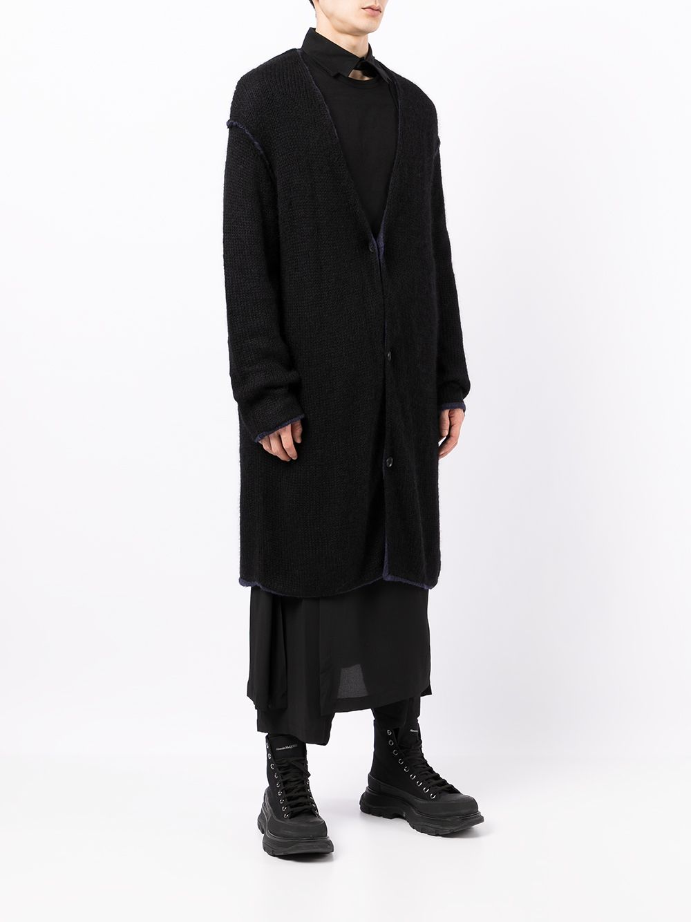 фото Yohji yamamoto кардиган рыхлой вязки