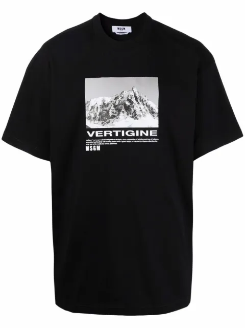 MSGM Vertigine graphic-print T-shirt