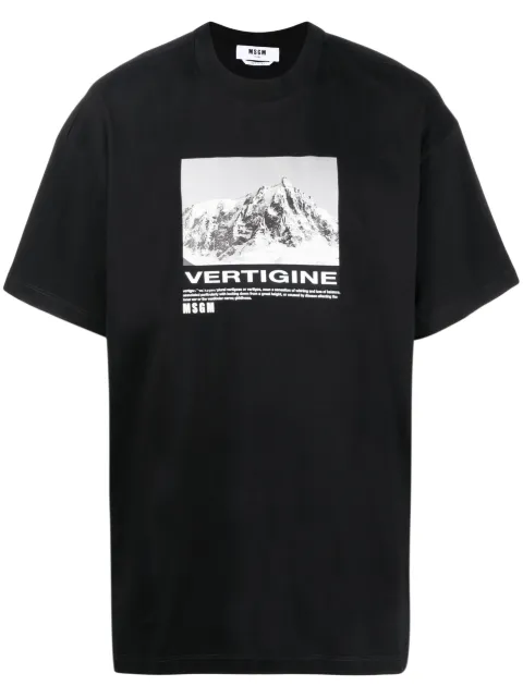 MSGM Vertigine graphic-print T-shirt