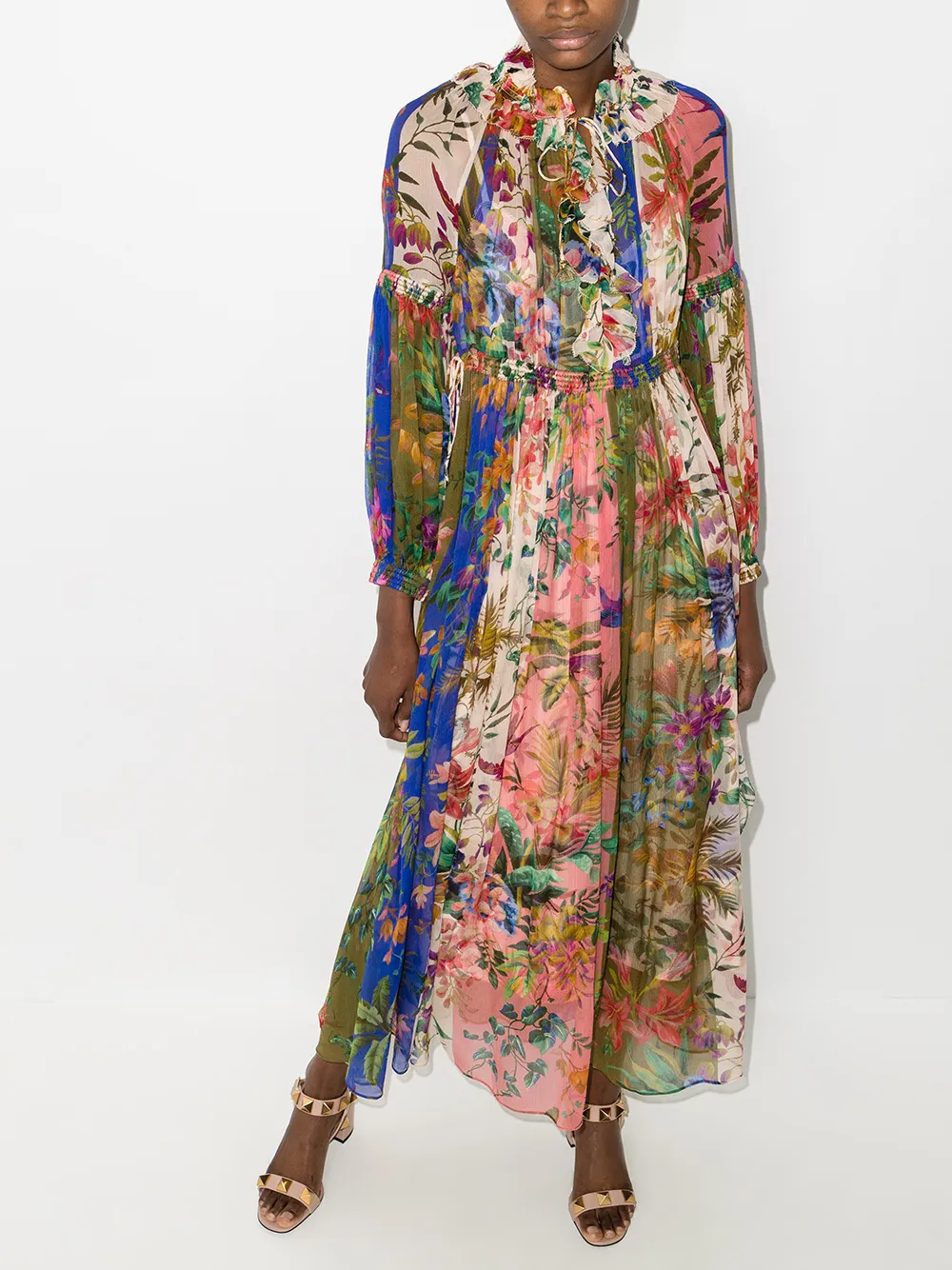 ZIMMERMANN Tropical Lantern Georgette Dress - Farfetch