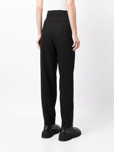Shop Emporio Armani high-waist trousers 