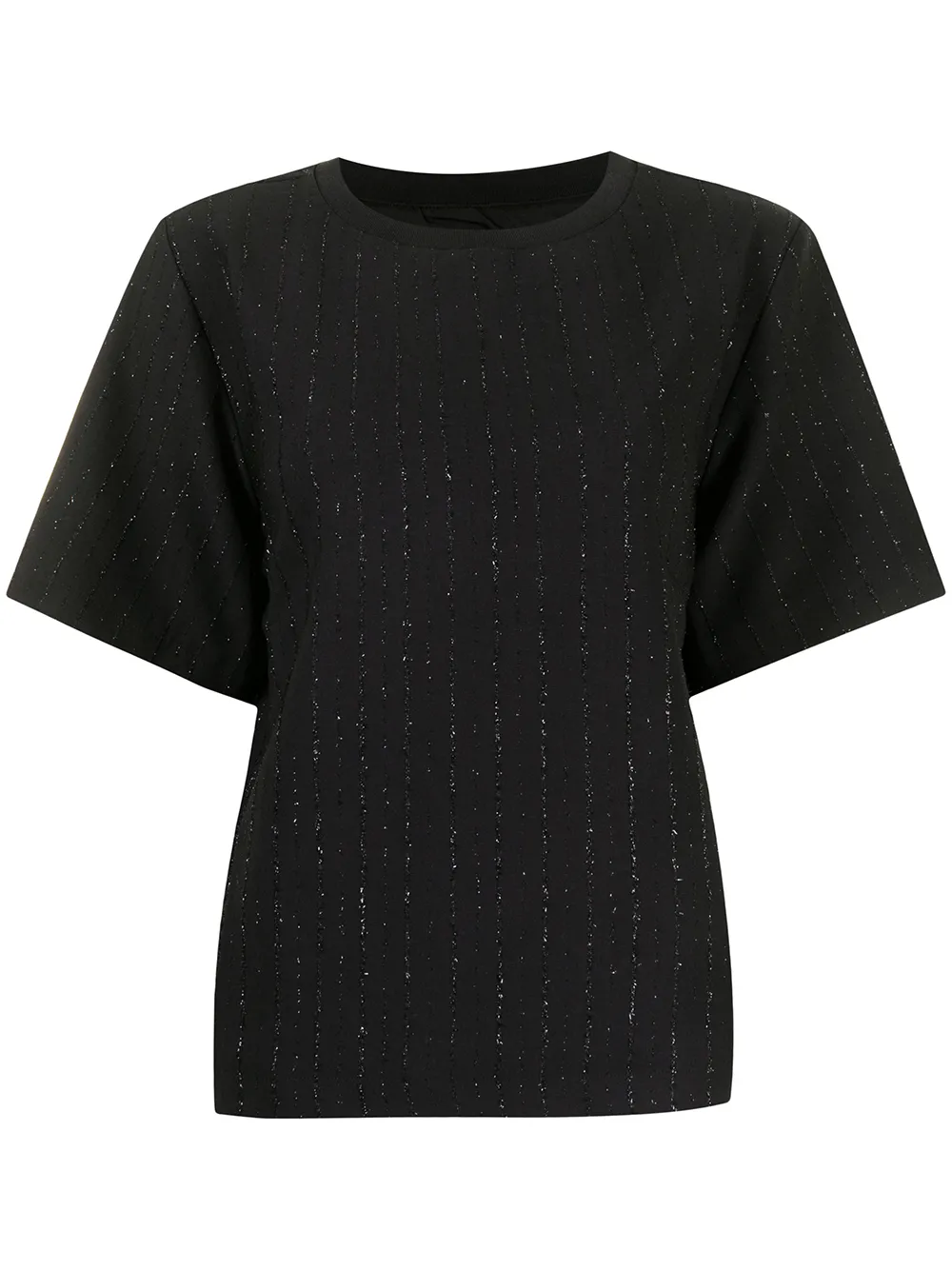фото Armani exchange футболка в полоску с эффектом металлик