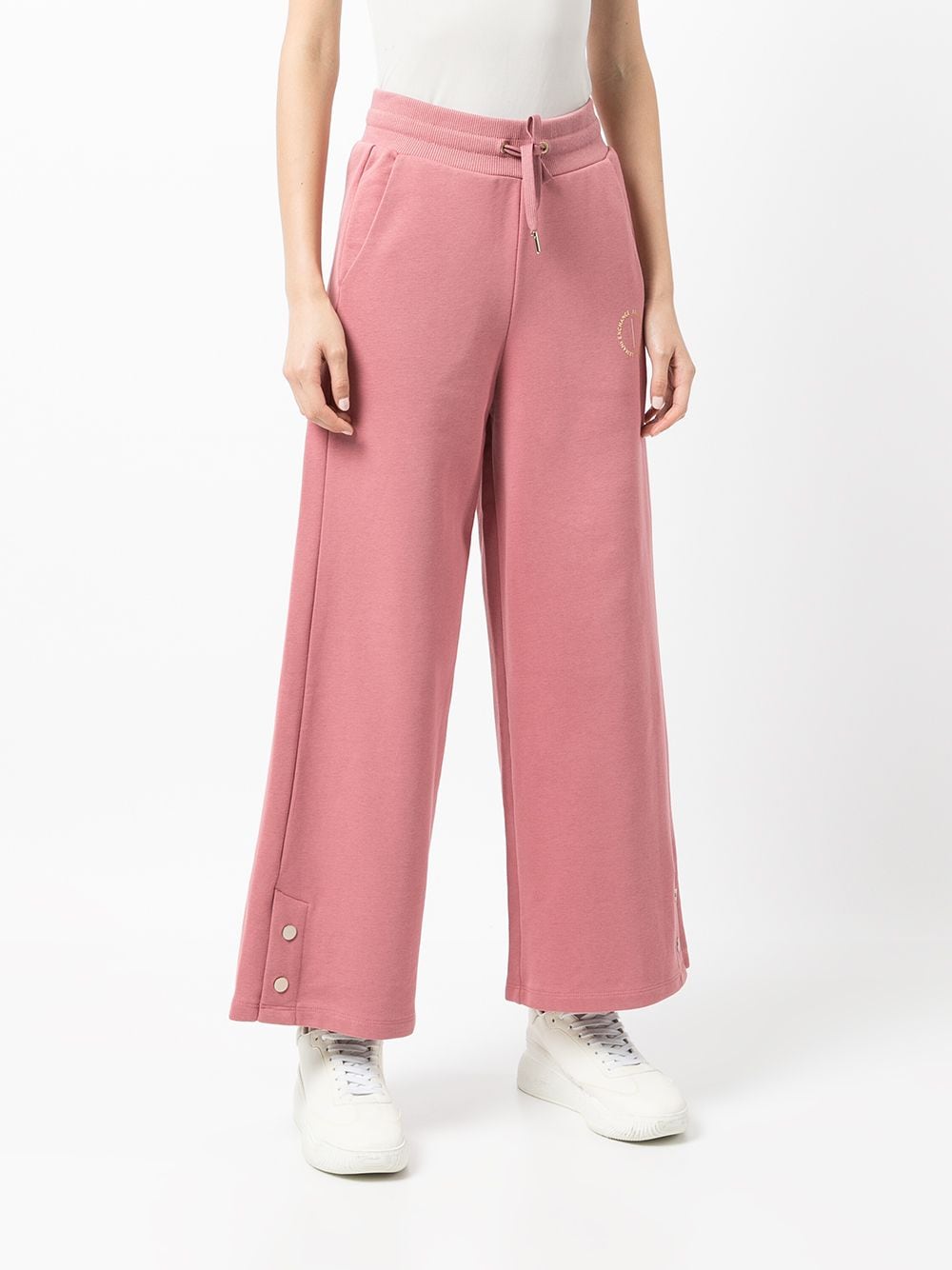 Shop Armani Exchange Logo-print Sweatpants In Rosa