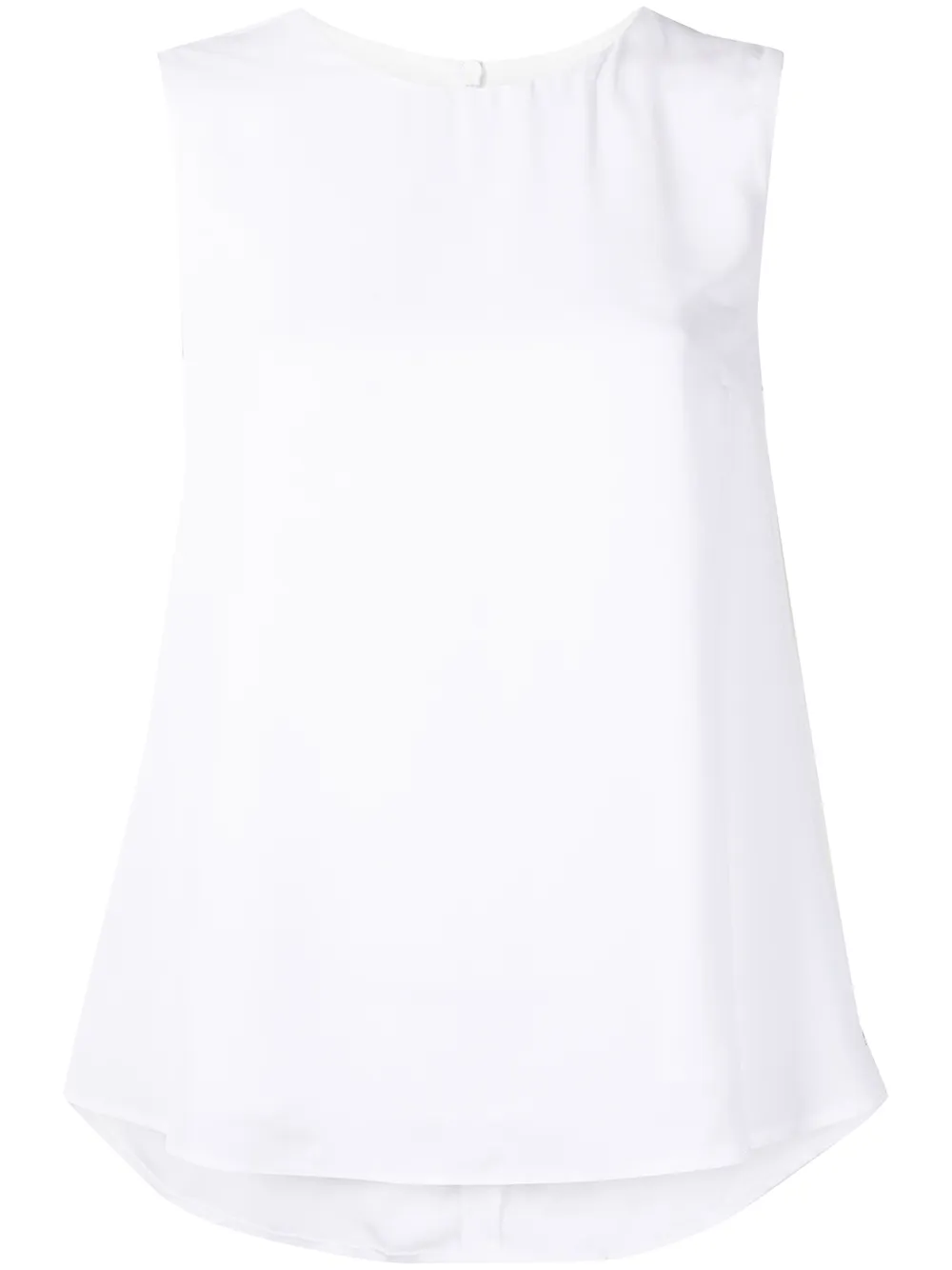 

Armani Exchange top sin mangas con cuello redondo - Blanco