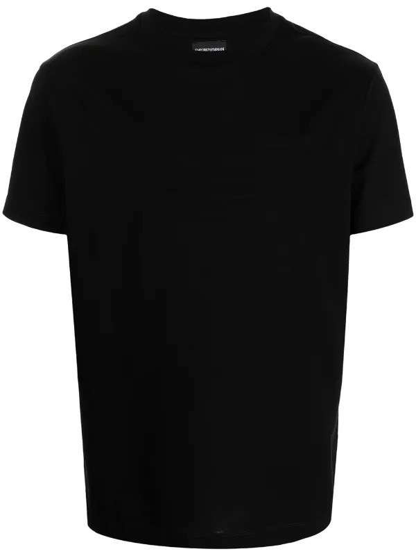 Emporio Armani Round Neck short sleeved T shirt Farfetch