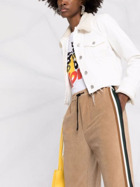 corduroy track pants