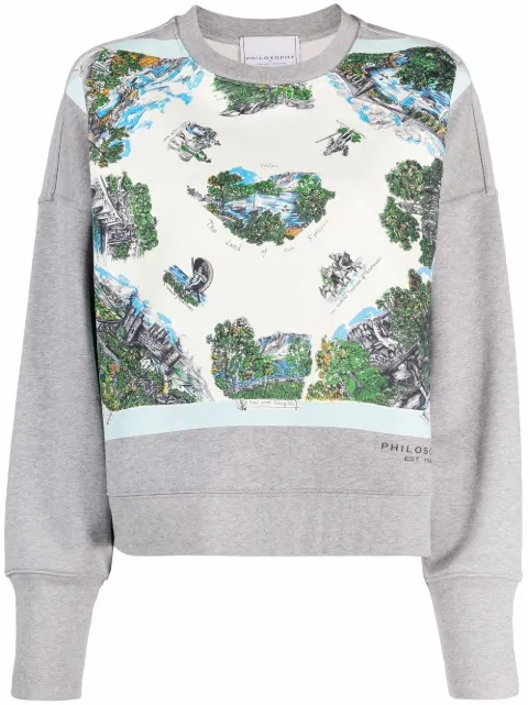 Philosophy Di Lorenzo Serafini hoodie con ilustración estampada