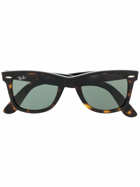 Ray-Ban tortoiseshell-effect wayfarer-frame sunglasses