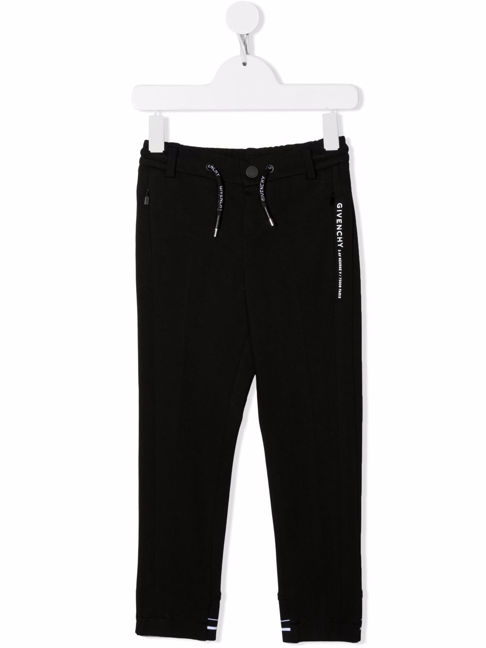 Givenchy Kids tailored style track pants - Black