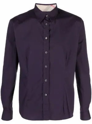 Burberry shirt hot sale purple