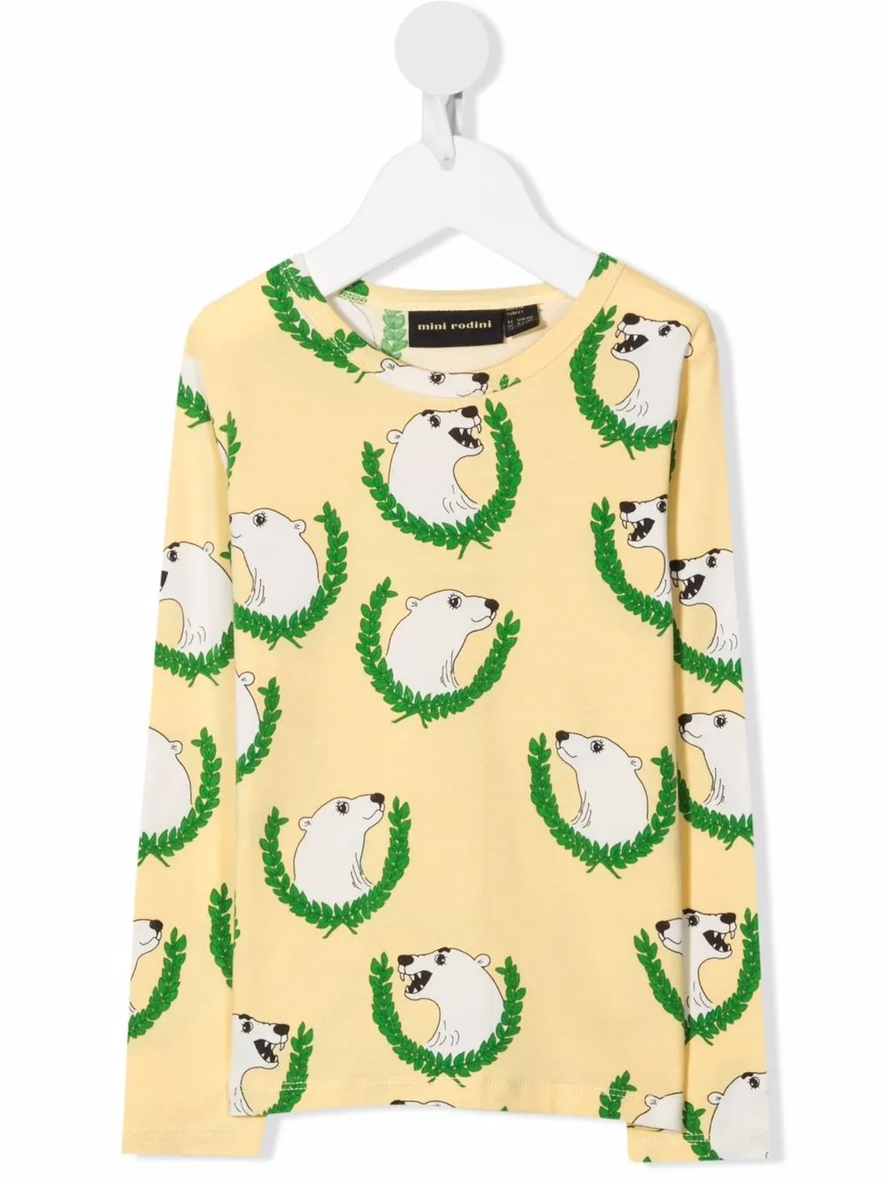 фото Mini rodini футболка polar bear из органического хлопка