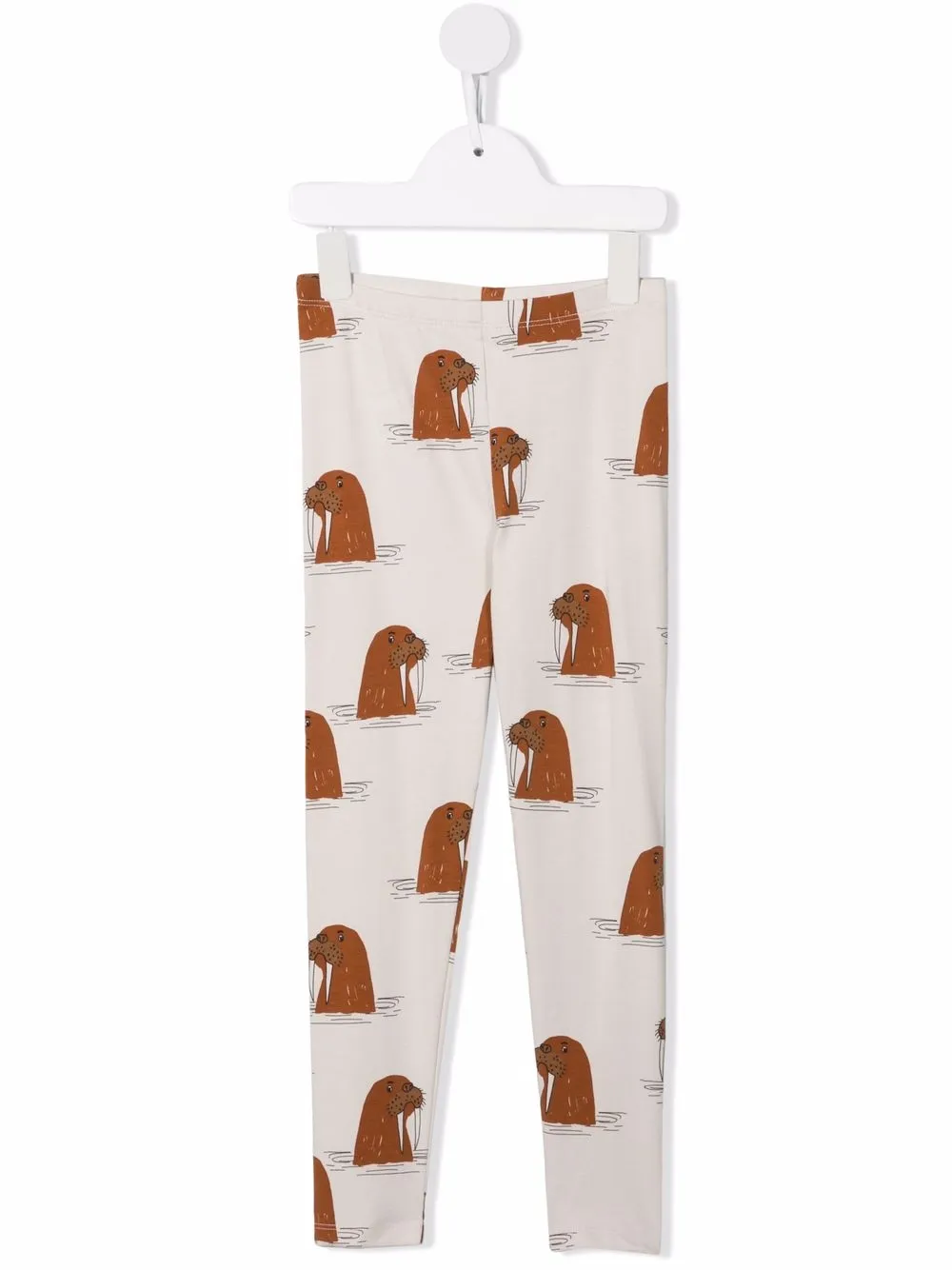 

Mini Rodini walrus-print leggings - Grey