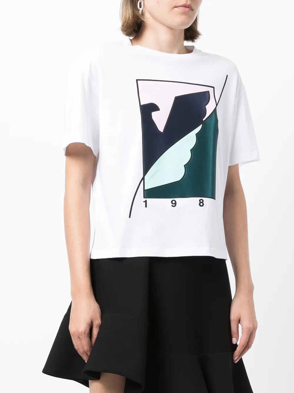 фото Emporio armani футболка с графичным принтом