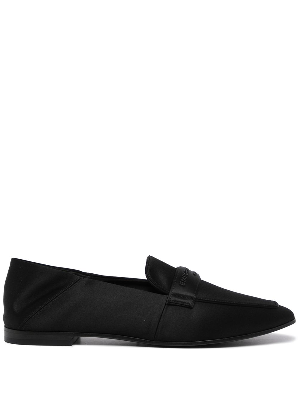 

Emporio Armani mocasines con logo en relieve - Negro