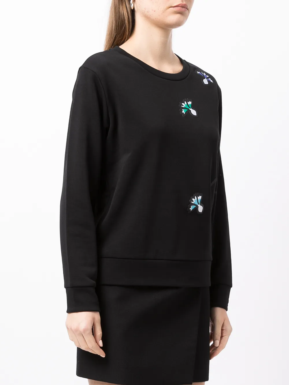 фото Emporio armani толстовка с цветочным принтом