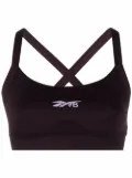 Reebok jacquard-logo sports bra - Purple