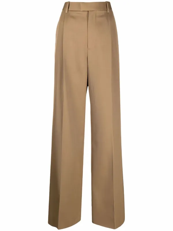 mens high waisted wide leg trousers