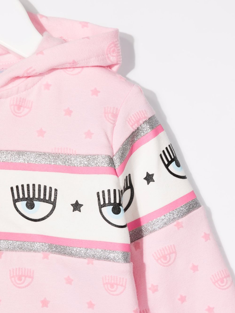 фото Chiara ferragni kids eye-print zip-up hoodie