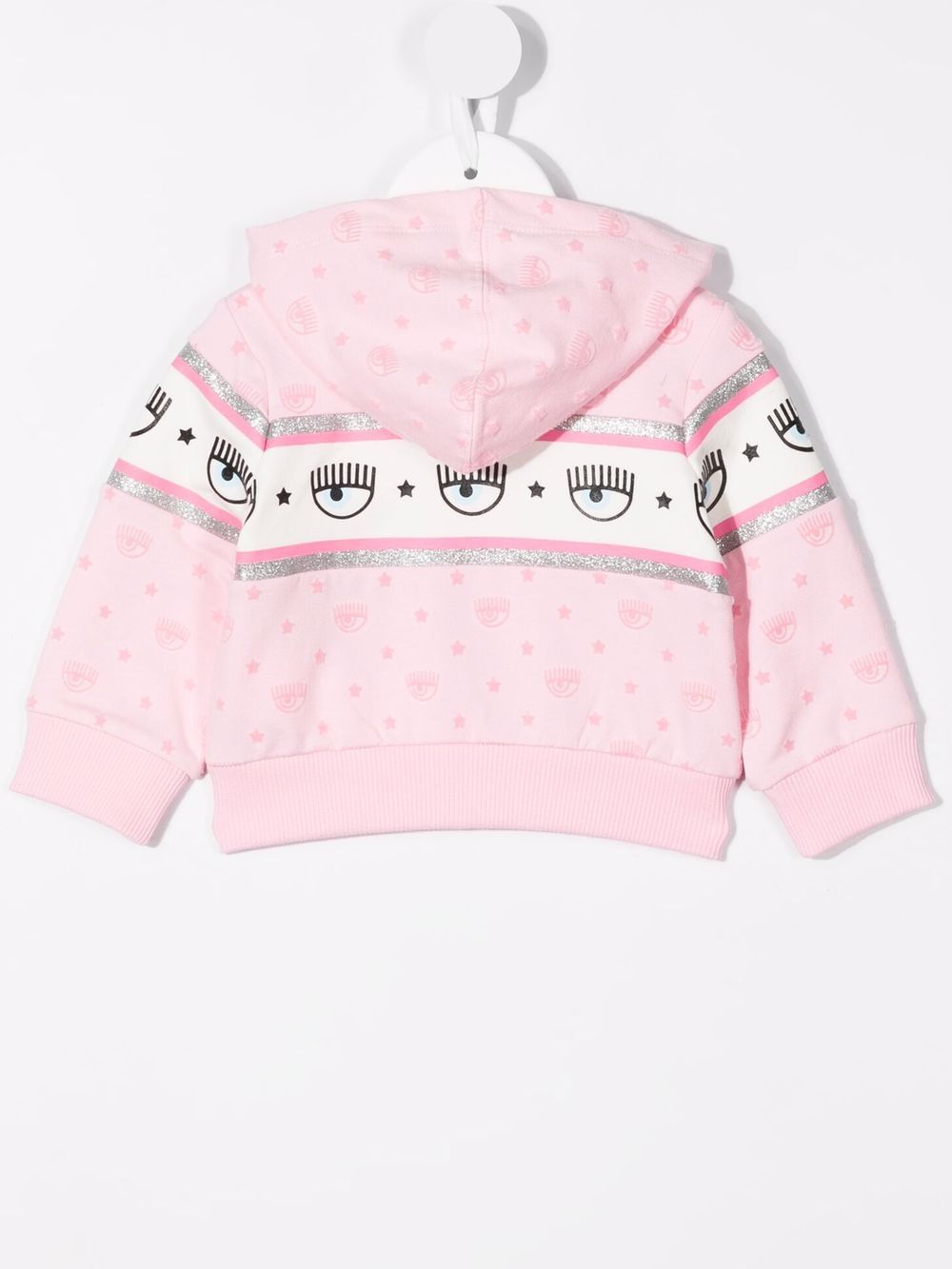 фото Chiara ferragni kids eye-print zip-up hoodie