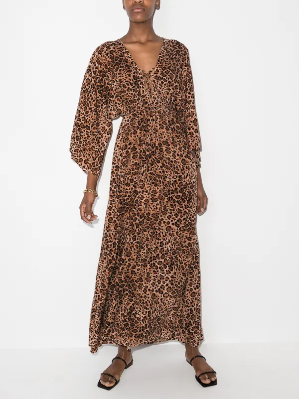 leopard print kaftan