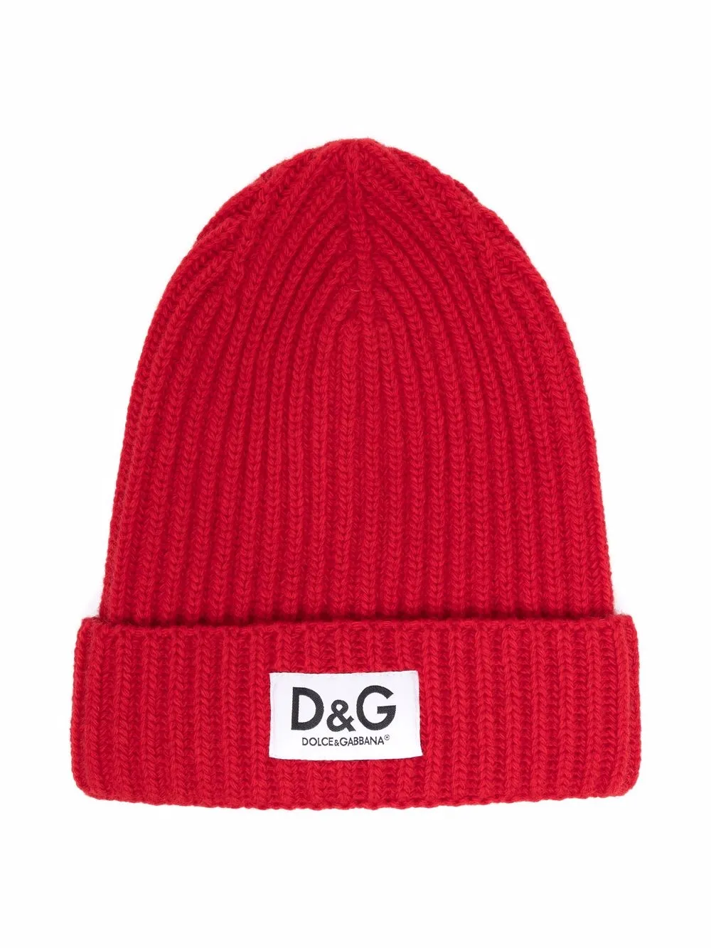 Dolce & Gabbana Kids Muts met logopatch Rood