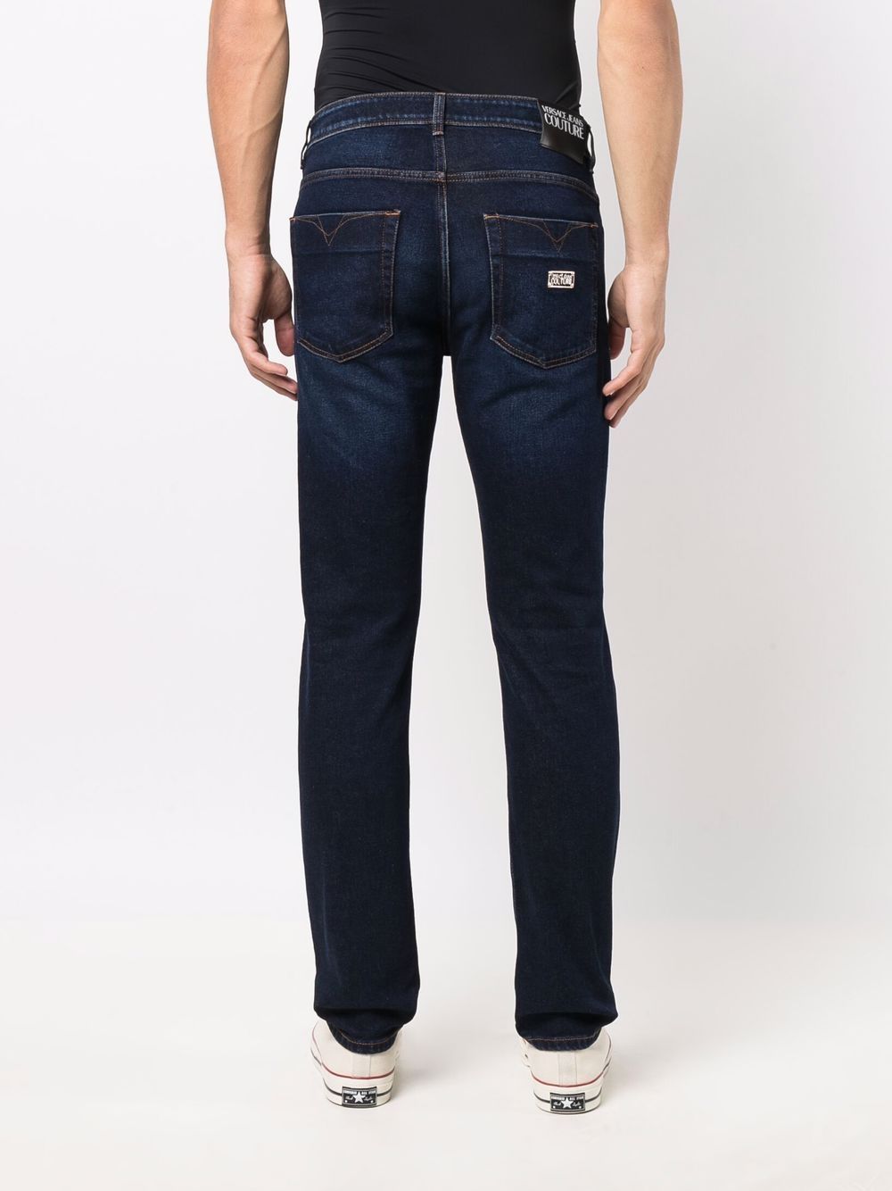 фото Versace jeans couture узкие джинсы средней посадки