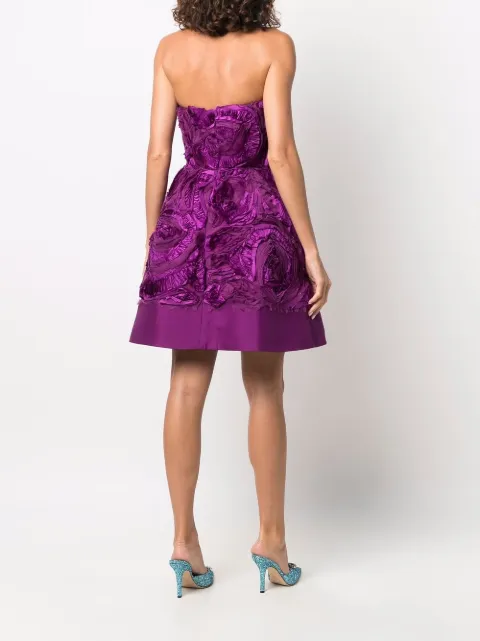 oscar de la renta purple dress