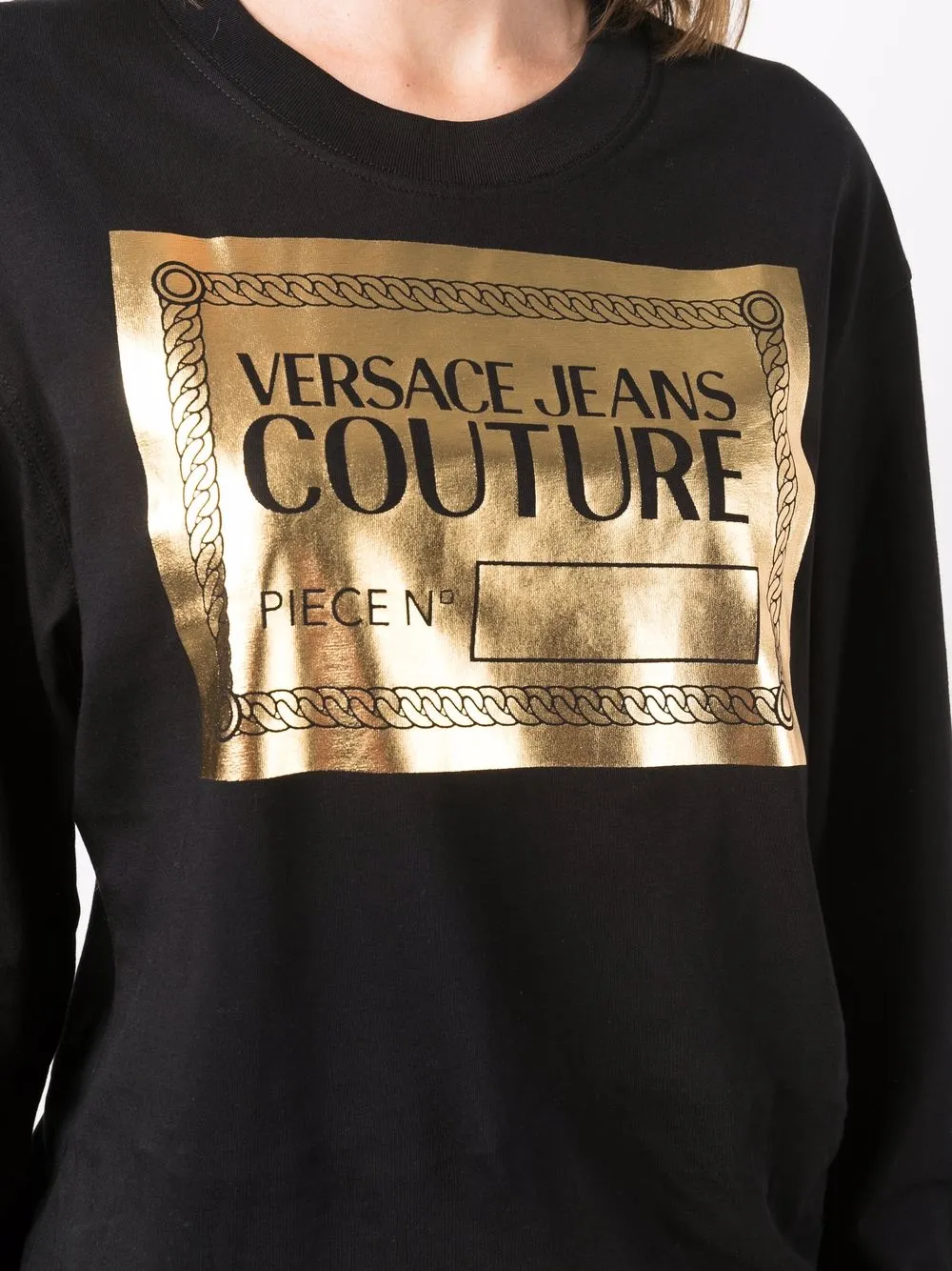 фото Versace jeans couture футболка с длинными рукавами и логотипом