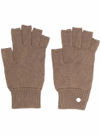 rick owens fingerless gloves