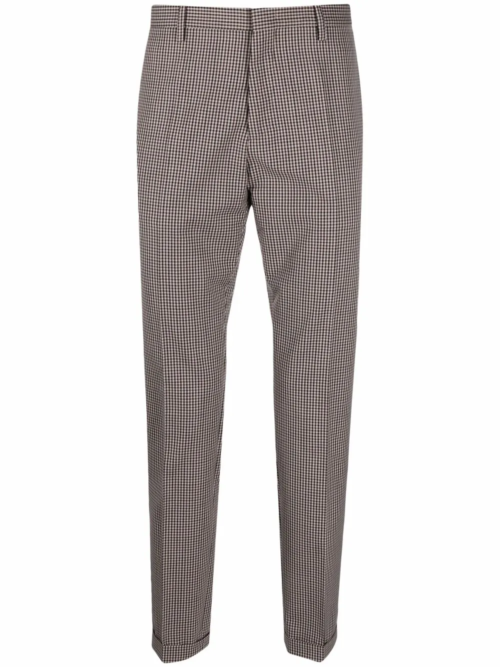

Paul Smith houndstooth slim-cut chinos - Black