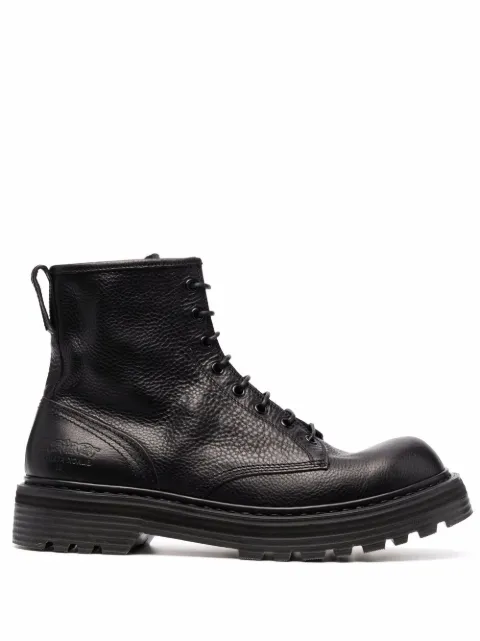 Premiata leather lace-up boots 