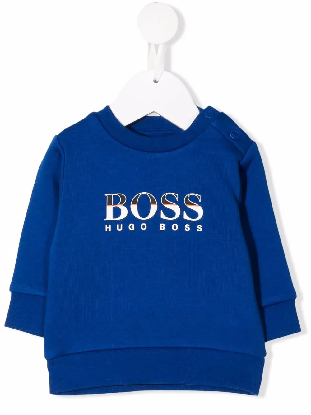 

BOSS Kidswear sudadera con logo estampado - Azul