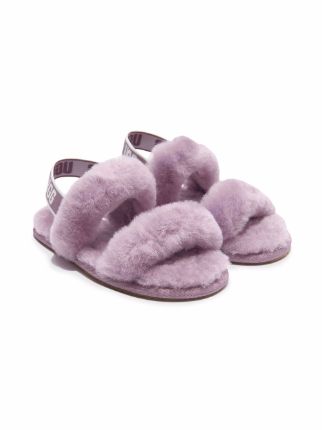 Ugg fur slides online purple