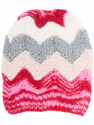 Missoni zig-zag Pattern Knit Beanie 
