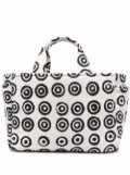10 CORSO COMO spot-print tote bag - White