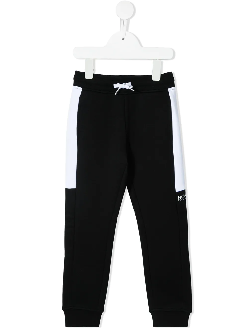 

BOSS Kidswear joggers con paneles en contraste - Negro