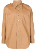 Wales Bonner Isaac utility shirt - Brown