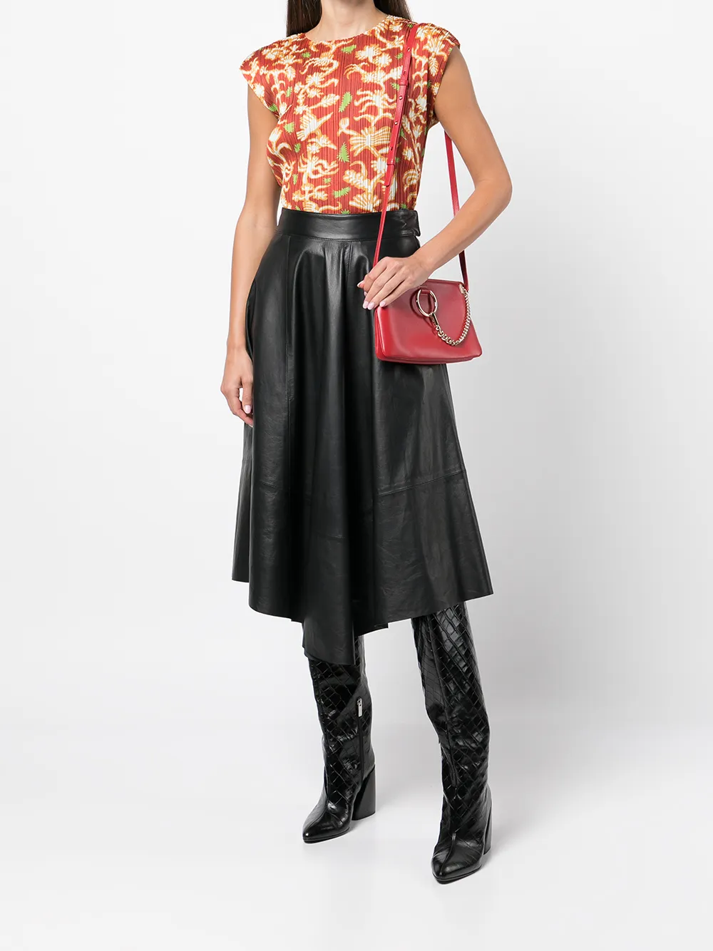 фото Chloé сумка через плечо faye с металлическим декором